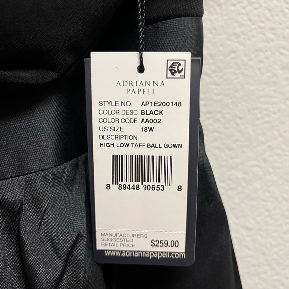 Adrianna Papell long black formal dress - Picture 3 of 6